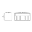 HV36582T-BLK-SQ - Versa Black Square Up & Down Wall Light