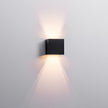 HV3658T-BLK-SQ | HV3658T-BLK-SQ-12V - Versa Black Square Up & Down Wall Light