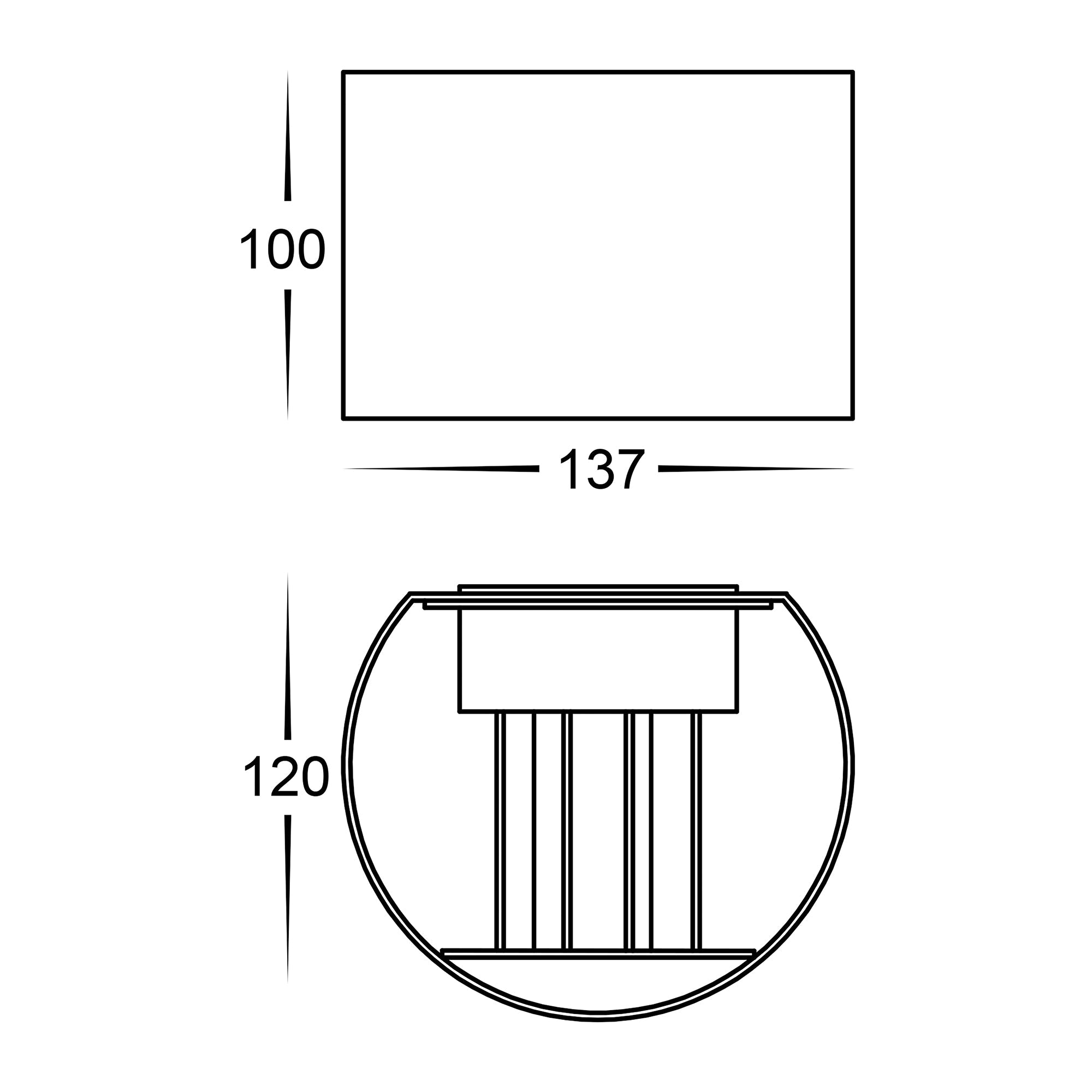 HV3658T-BLK-RND | HV3658T-BLK-RND-12V - Versa Black Round Up & Down Wall Light