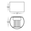 HV3658T-BLK-RND | HV3658T-BLK-RND-12V - Versa Black Round Up & Down Wall Light