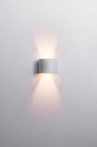 Thumbnail for Versa Round 2 x 3w Tri-Color LED White Up and Down Wall Light