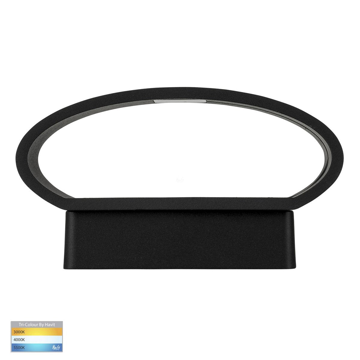 Luxe 9w Tri-Color LED Black Up and Down Wall Light