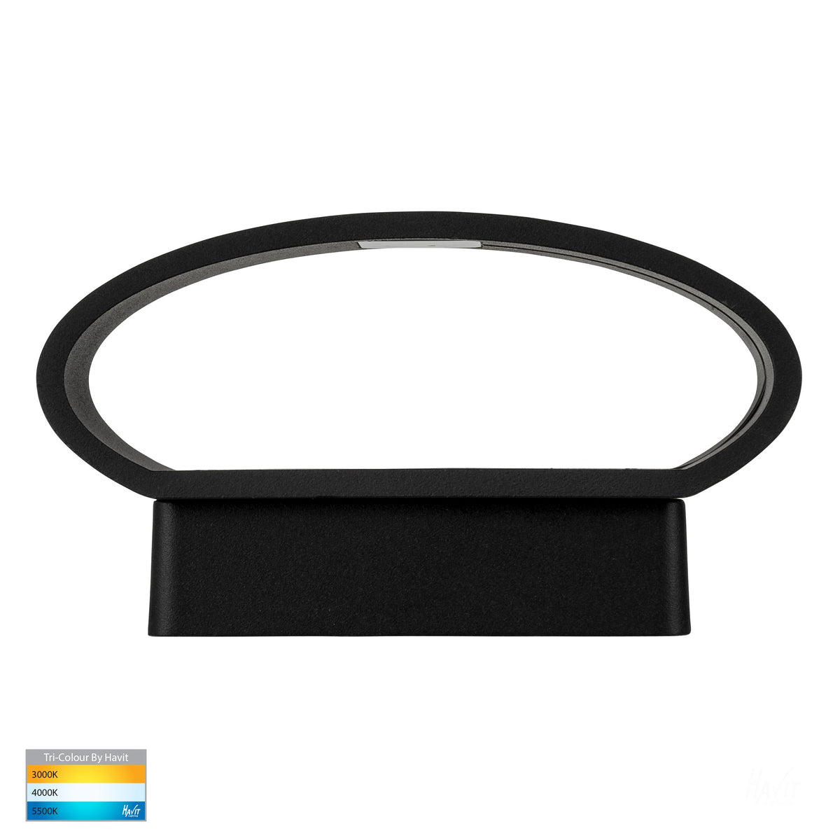 HV3661T-BLK - Luxe Black TRI Colour Up & Down LED Wall Light