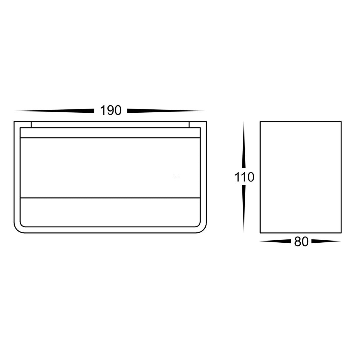 HV3665T-WHT-Dimensions