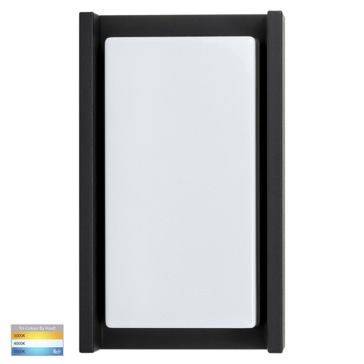 Nepean 12w Tri-Color LED Black Wall Light