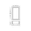 HV3668T-BLK - Nepean Black LED Wall Light