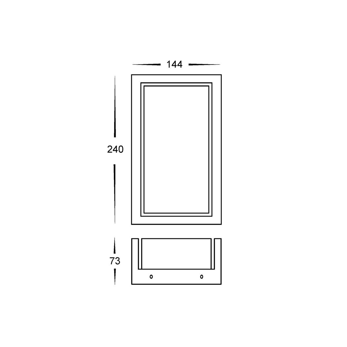 HV3668T-WHT - Nepean White LED Wall Light