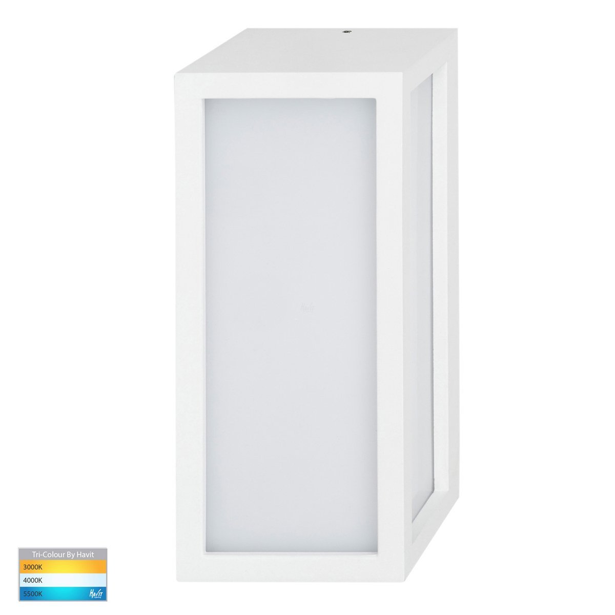 Jasper 12w Tri-Color LED White Wall Light