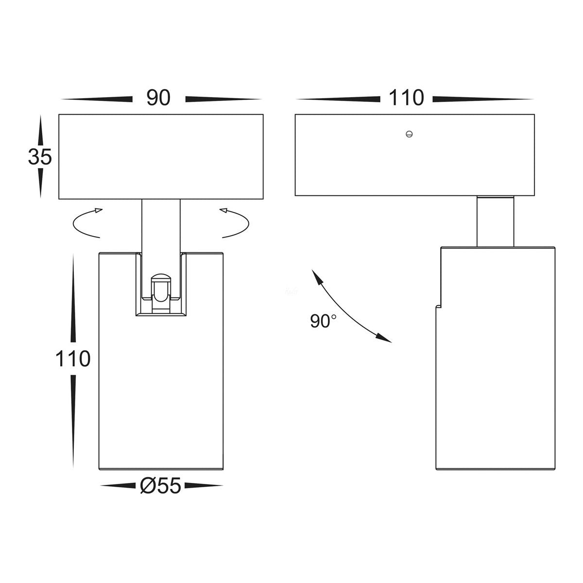 HV3681 Dimensions