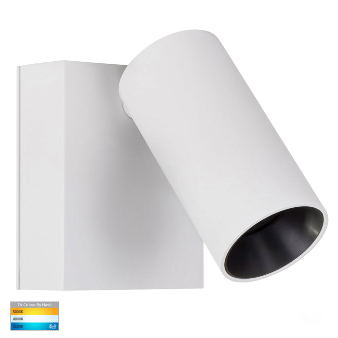 HV3681T-WHT - Revo White Single Adjustable Wall Light