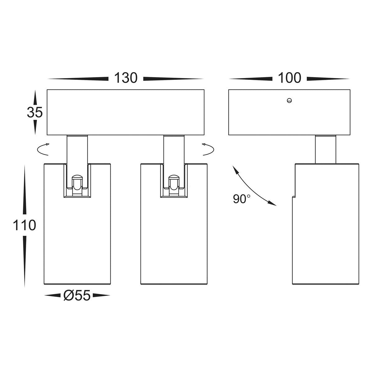 HV3683 Dimensions