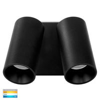 Thumbnail for Revo 9w Tri-Color LED Black Double Adjustable Wall Light