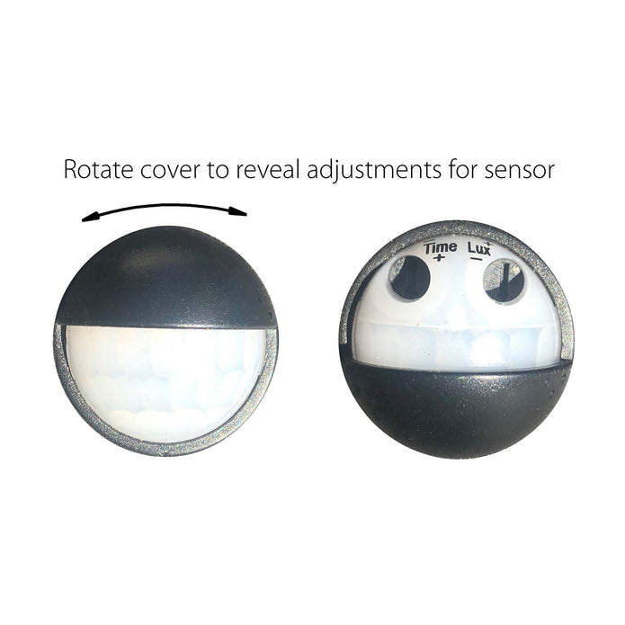 HV3684T-WHT - Revo White Double Adjustable Wall Light With Sensor