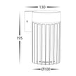 HV3693T-BLK - Tenac Aluminium Black Wall Light