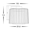 HV3694W-BLK - Lumo Aluminium Black Wall Light