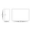 HV3695T-BLK-240V | HV3695T-BLK-12V - Maro Black Up & Down TRI Colour LED Wall Light