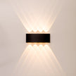 HV3697T-BLK-240V | HV3697T-BLK-12V - Maro Black Up & Down TRI Colour LED Wall Light
