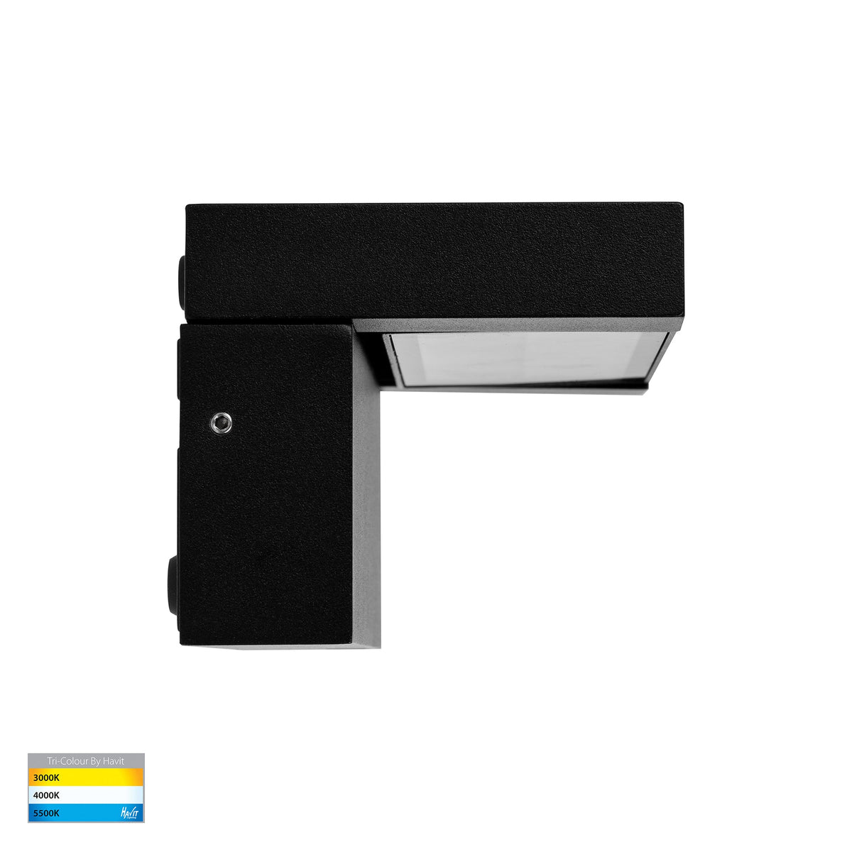 HV3731T-BLK - Locu Aluminium Black 12w Adjustable LED Floodlight
