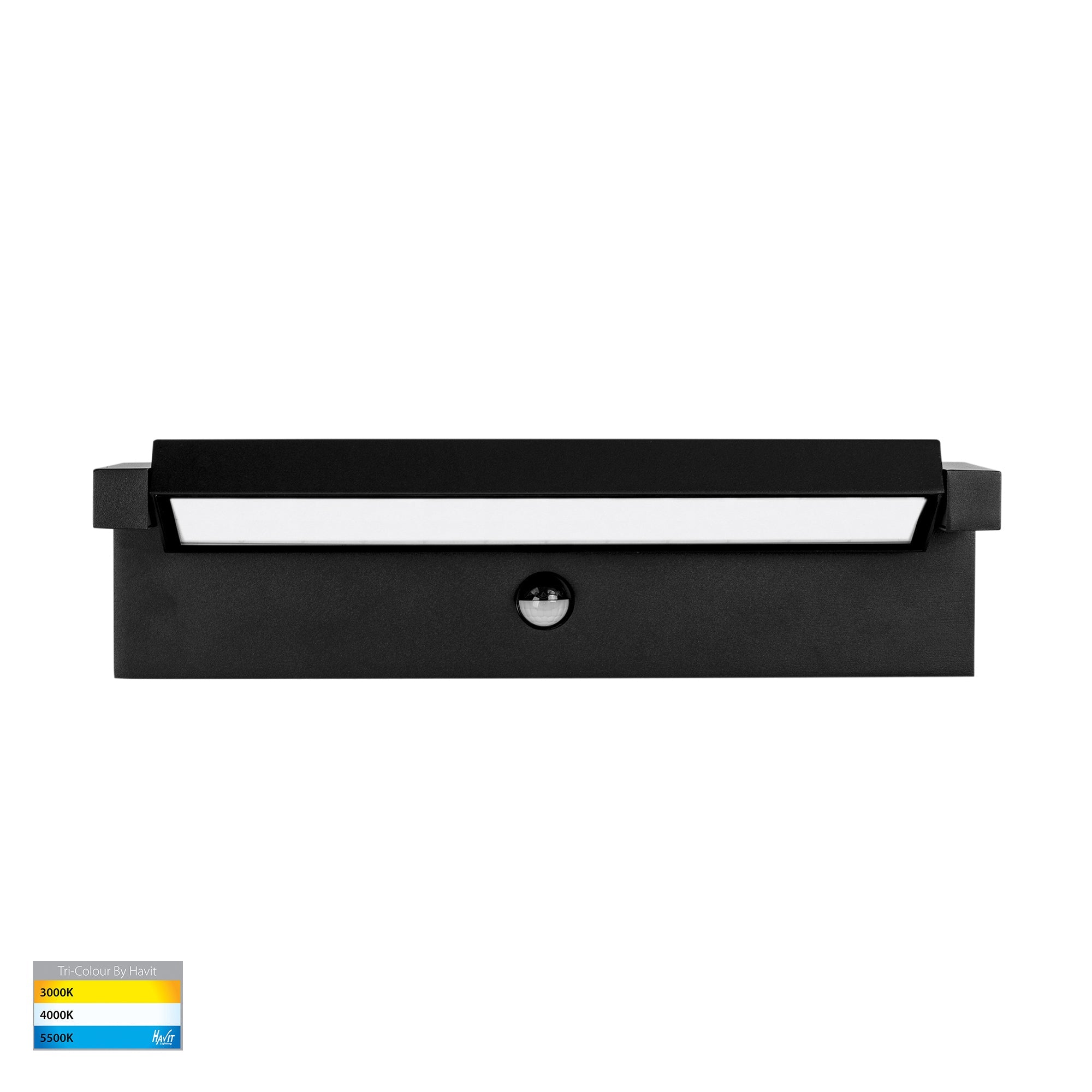 HV3733T-BLK-PIR - Locu Aluminium Black Adjustable 36w LED Floodlight with Sensor