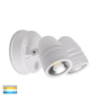 HV3794T-WHT - Focus Polycarbonate White Double Adjustable Spot Light With Sensor