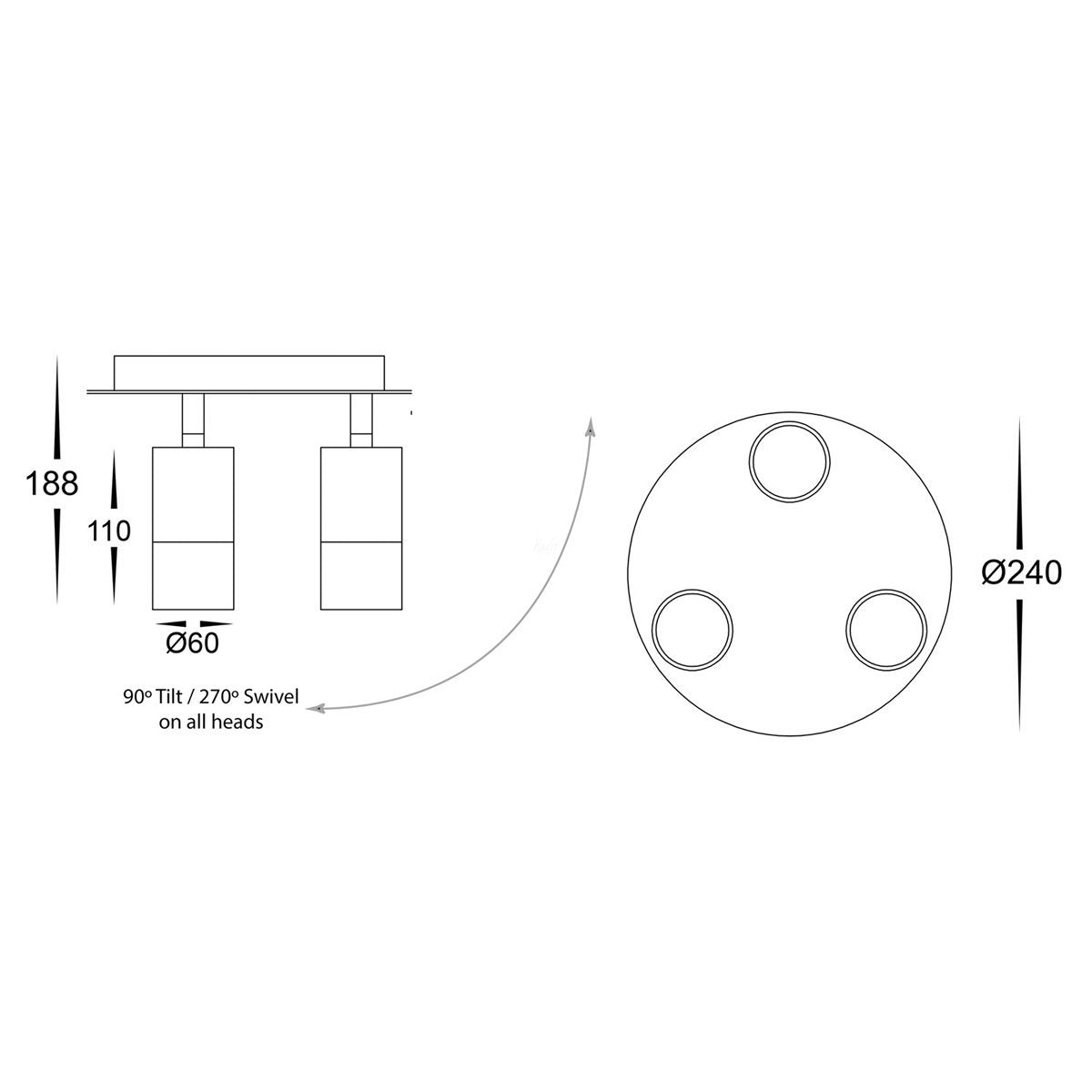 HV4001-3-RND Dimensions