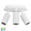 HV4001T-3-WHT-RND - Tivah White 3 Light Round Plate