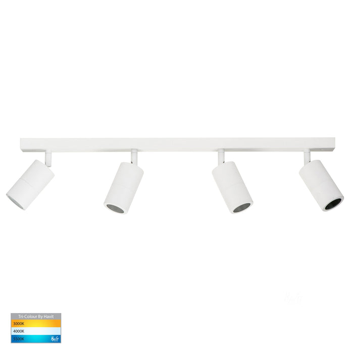 HV4001T-4-WHT - Tivah White 4 Light TRI Colour LED Bar Lights