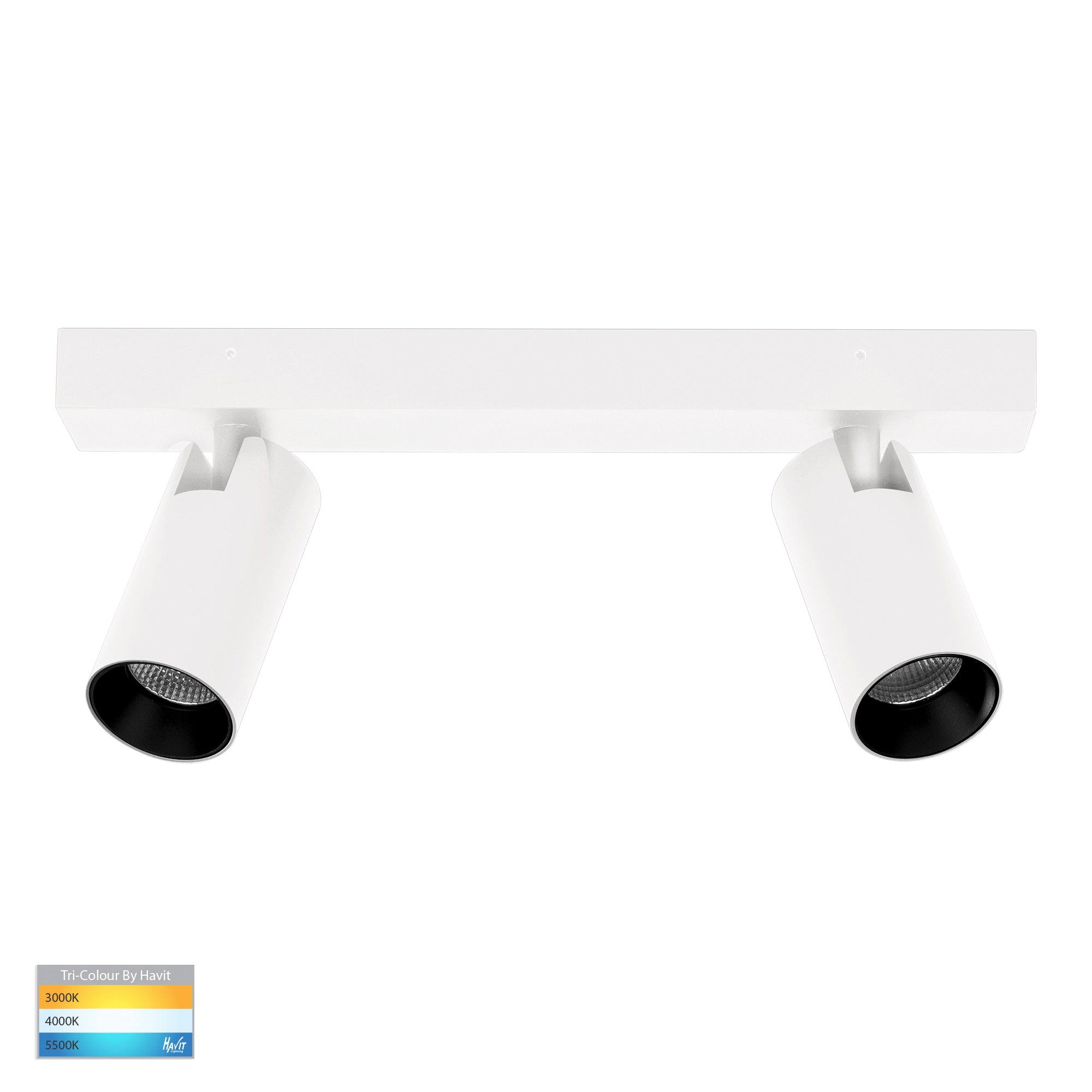 HV4002T-2-WHT - Revo White 2 Light TRI Colour LED Bar Light