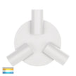HV4002T-3-WHT-RND - Revo White 3 Light TRI Colour Round Plate