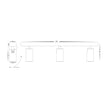 HV4002T-3-WHT - Revo White 3 Light TRI Colour Bar Light