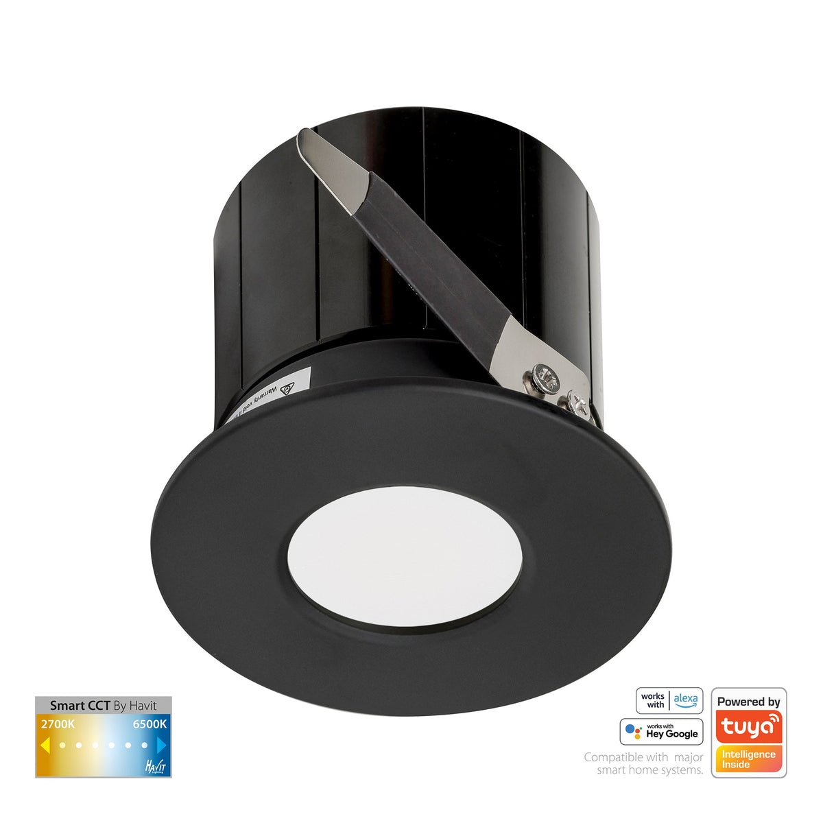 HV5511CCT-BLK - Prime Black Fixed CCT WIFI LED Downlight