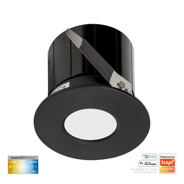 HV5511CCT-BLK - Prime Black Fixed CCT WIFI LED Downlight