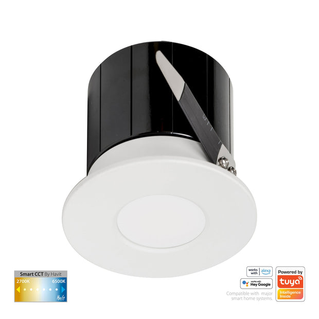 HV5511CCT-WHT - Prime White Fixed CCT WIFI LED Downlight
