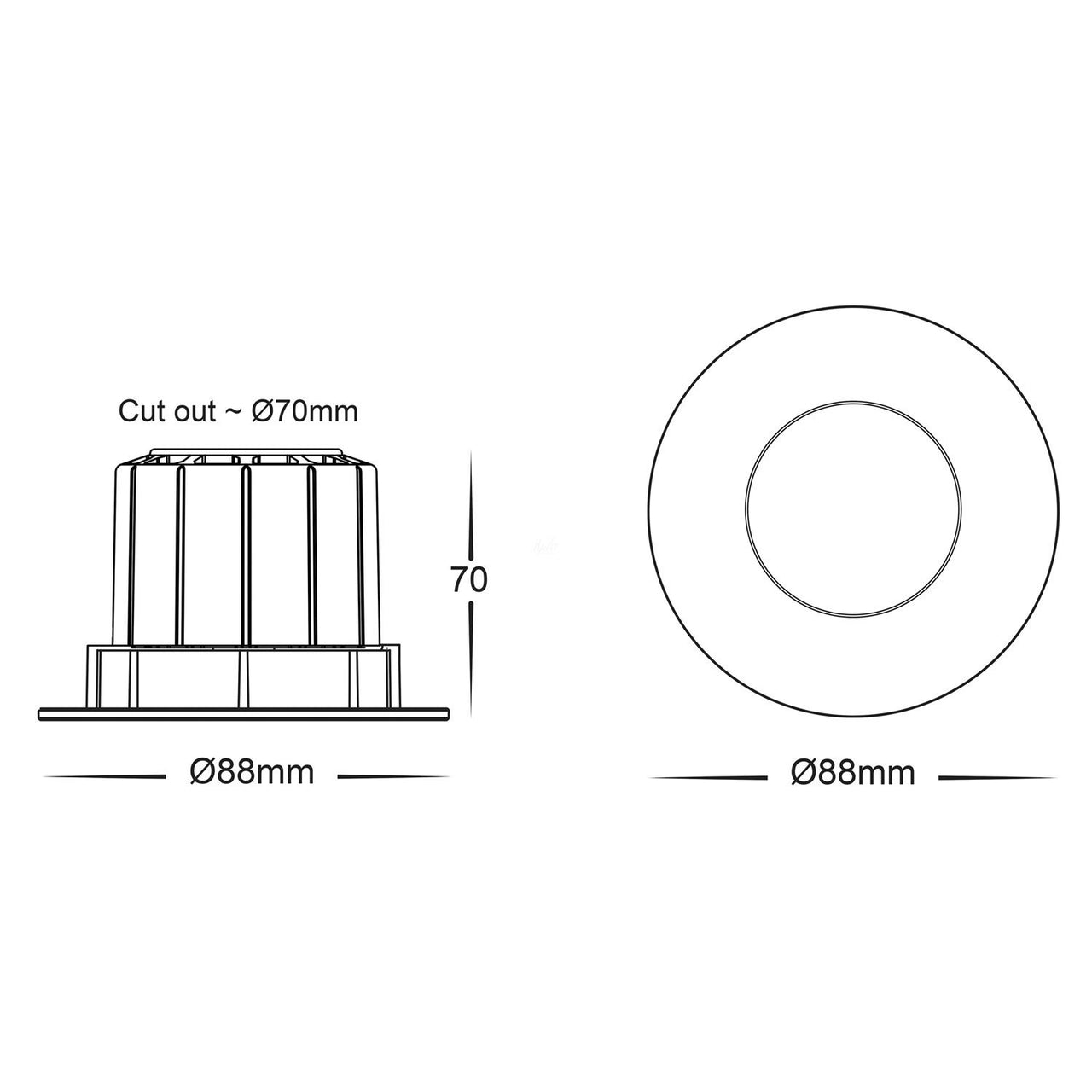 HV5511 Dimensions