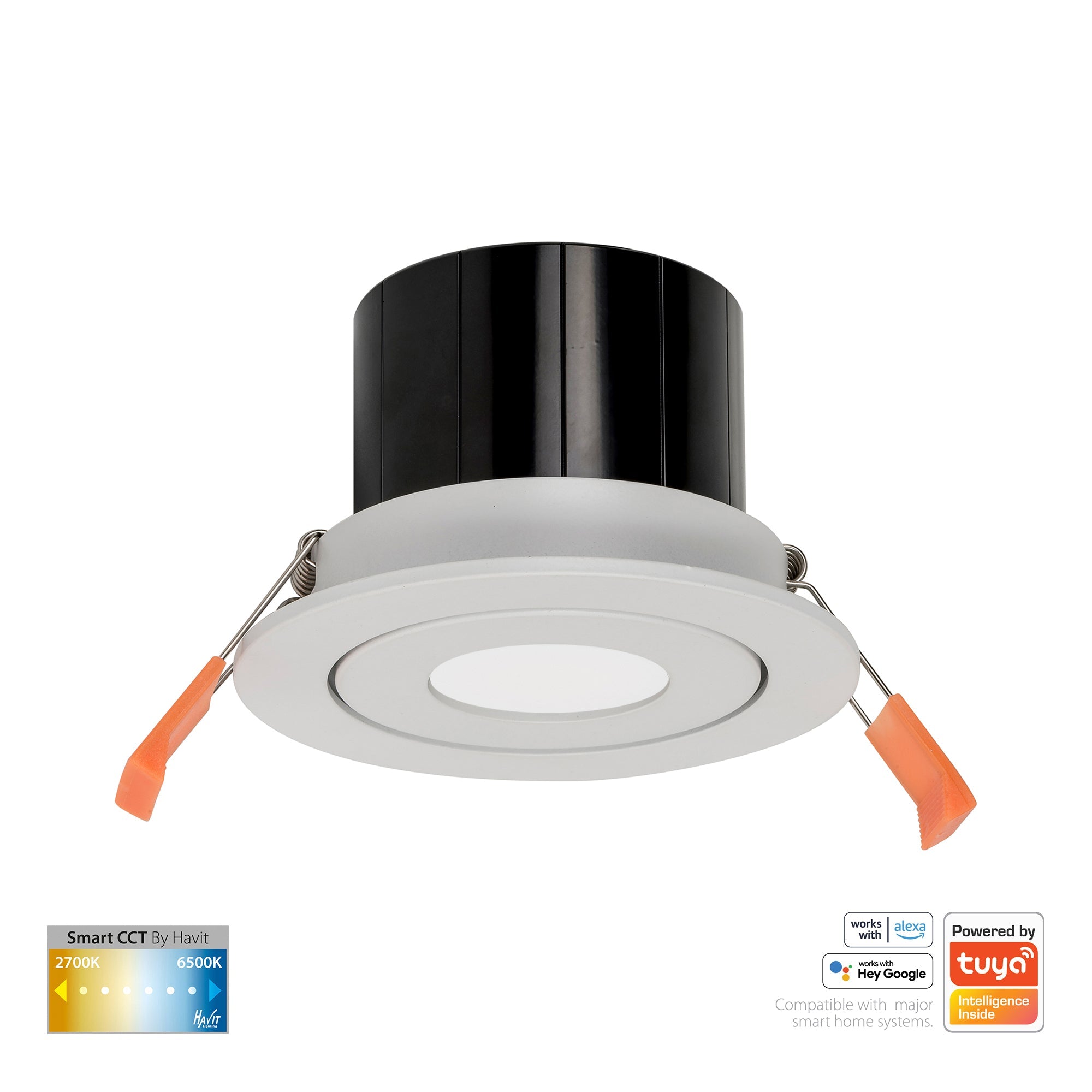 HV5512CCT-WHT - Prime White Tilt CCT WIFI LED Downlight