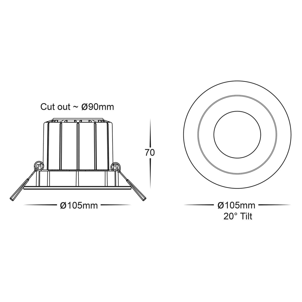 HV5512 Dimensions