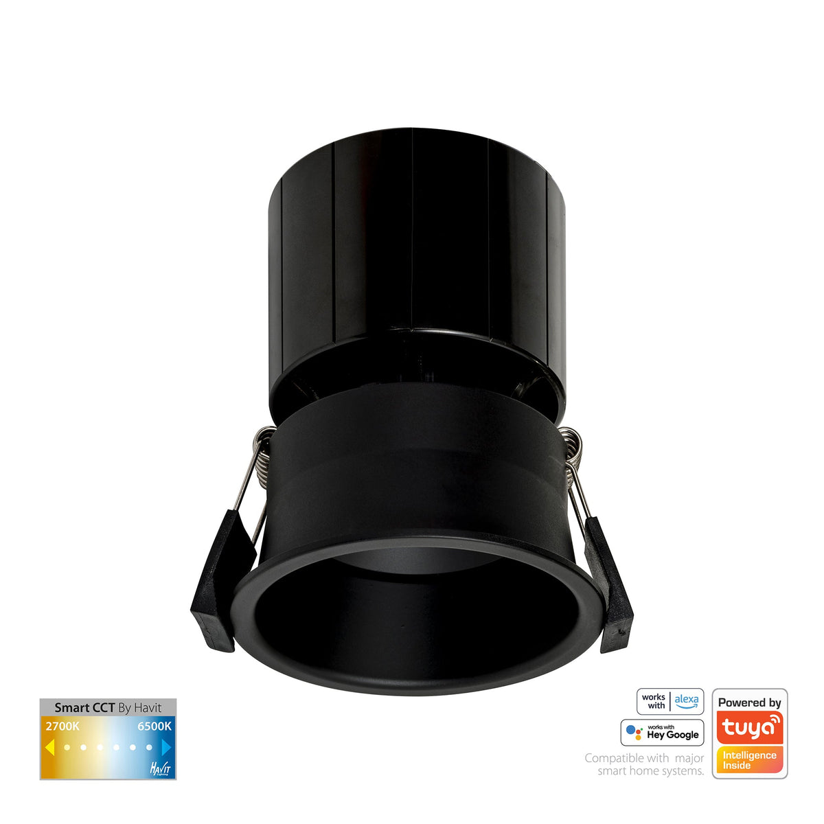 HV5513CCT-BLK - Prime Black Fixed Deep CCT WIFI LED Downlight