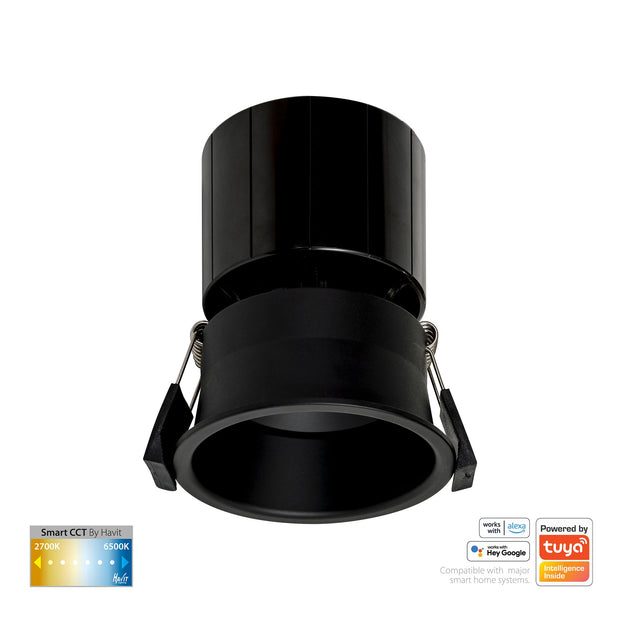 HV5513CCT-BLK - Prime Black Fixed Deep CCT WIFI LED Downlight