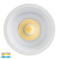 Thumbnail for Prime 12W Dimmable CCT Matt White Recessed Fixed Deep Set 76mm Downlight