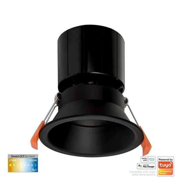 HV5514CCT-BLK - Prime Black Fixed Deep CCT WIFI LED Downlight