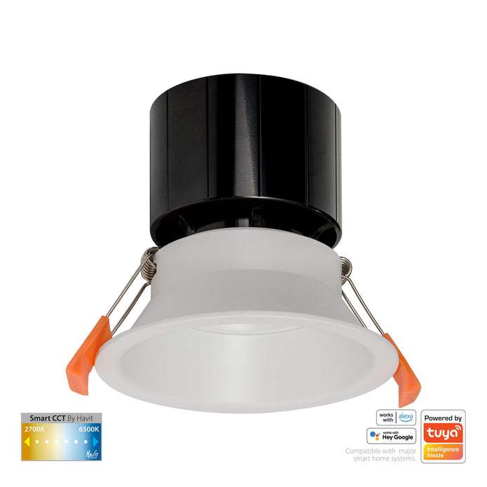 HV5514CCT-WHT - Prime White Fixed Deep CCT WIFI LED Downlight