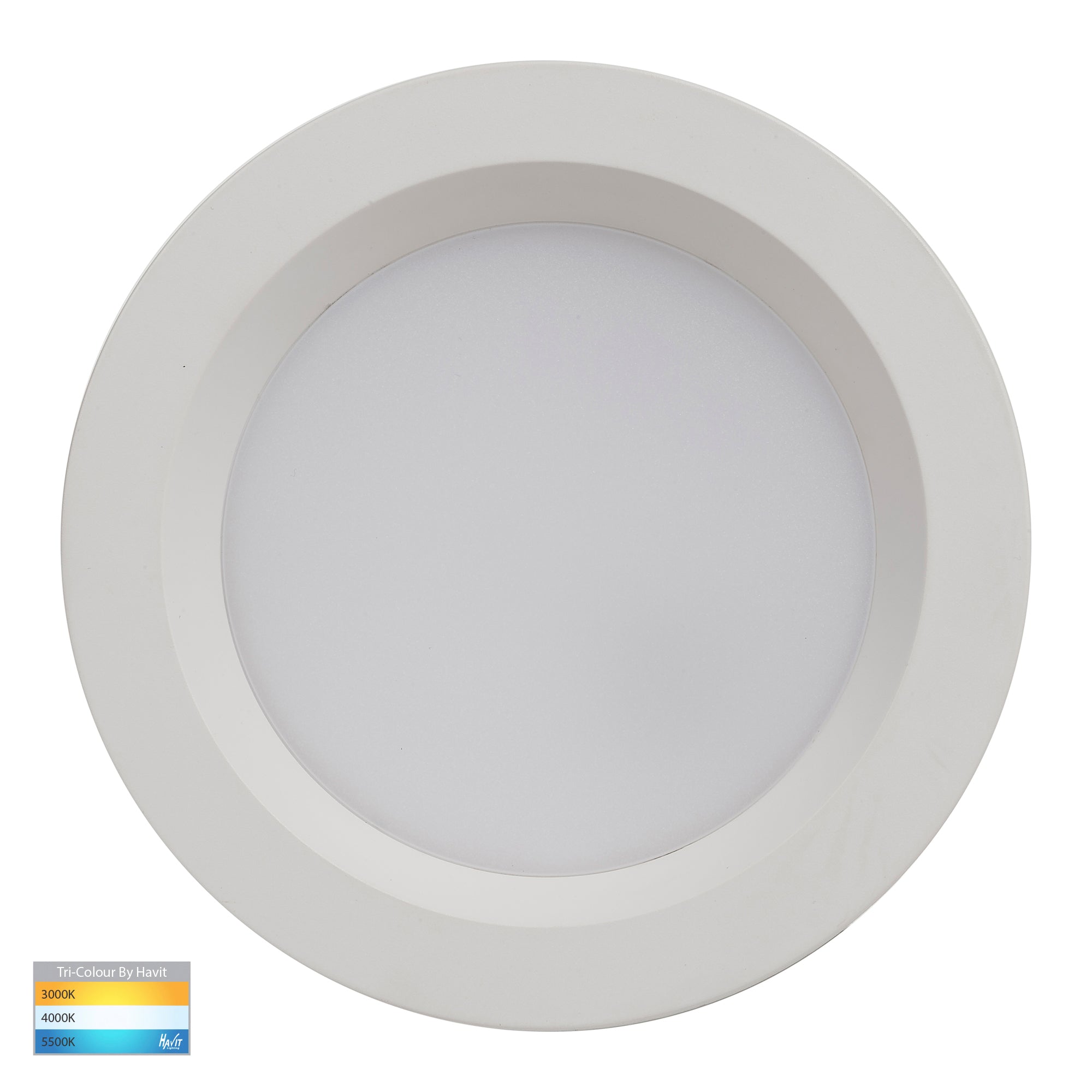 HV5522T-WHT | HV5522T-WHT-24V - Polly Polycarbonate White Fixed LED Downlight