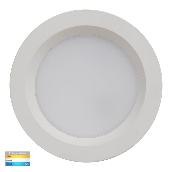 HV5522T-WHT | HV5522T-WHT-24V - Polly Polycarbonate White Fixed LED Downlight