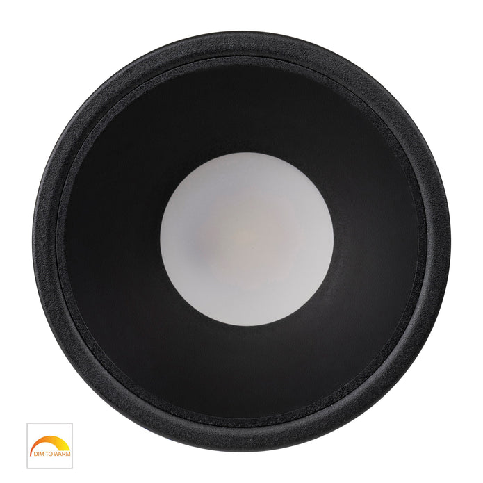 HV5528D2W-BB - Gleam Black with Black Insert Fixed Dim to Warm LED Downlight