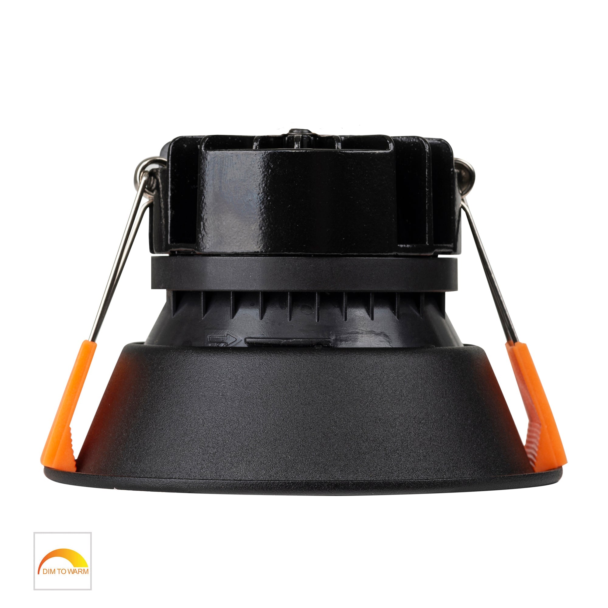 HV5528D2W-BB - Gleam Black with Black Insert Fixed Dim to Warm LED Downlight