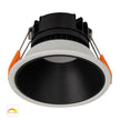 HV5528D2W-WB - Gleam White with Black Insert Fixed Dim to Warm LED Downlight