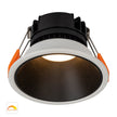 HV5528D2W-WB - Gleam White with Black Insert Fixed Dim to Warm LED Downlight