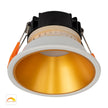 HV5528D2W-WG - Gleam White with Gold Insert Fixed Dim to Warm LED Downlight
