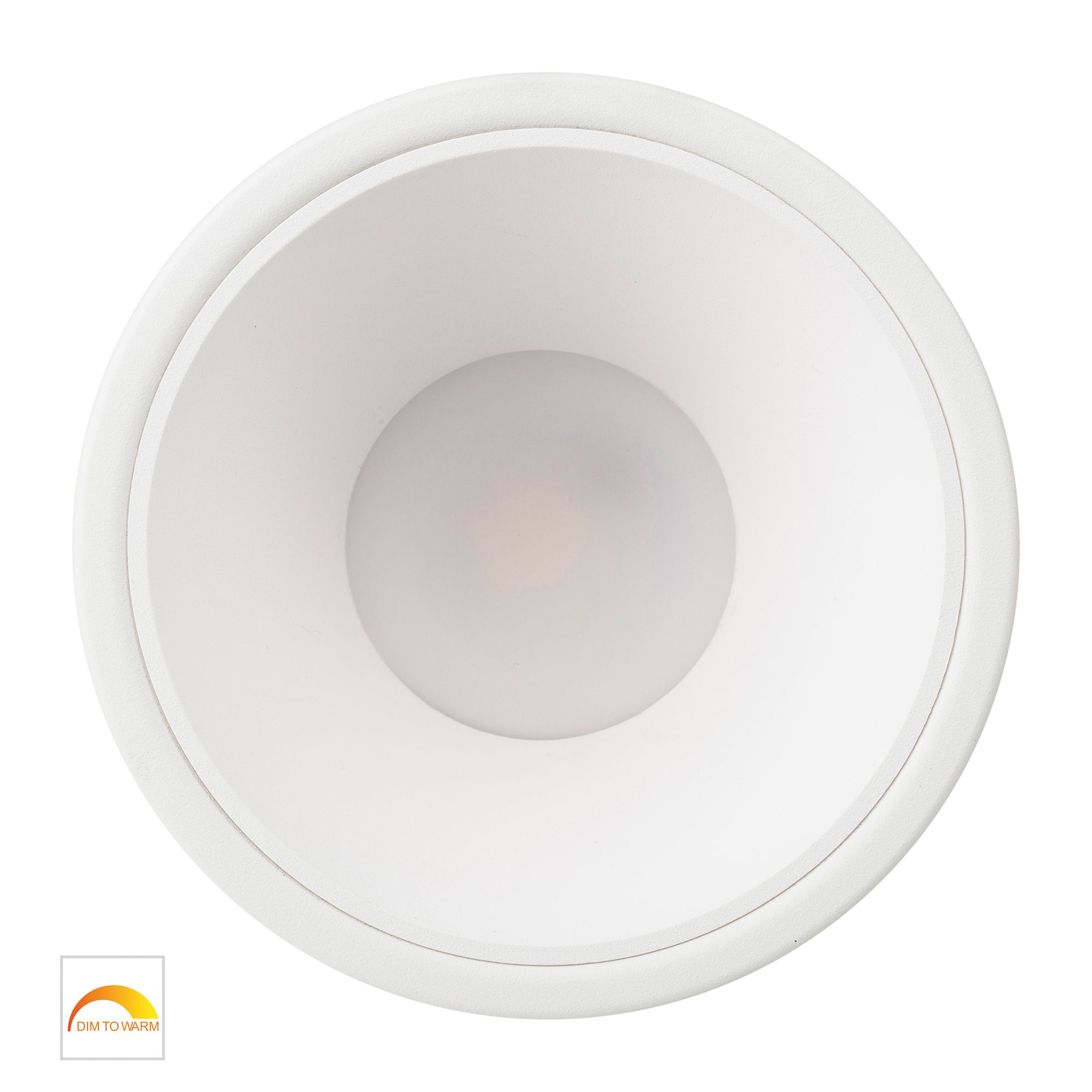 HV5528D2W-WW - Gleam White with White Insert Fixed Dim to Warm LED Downlight