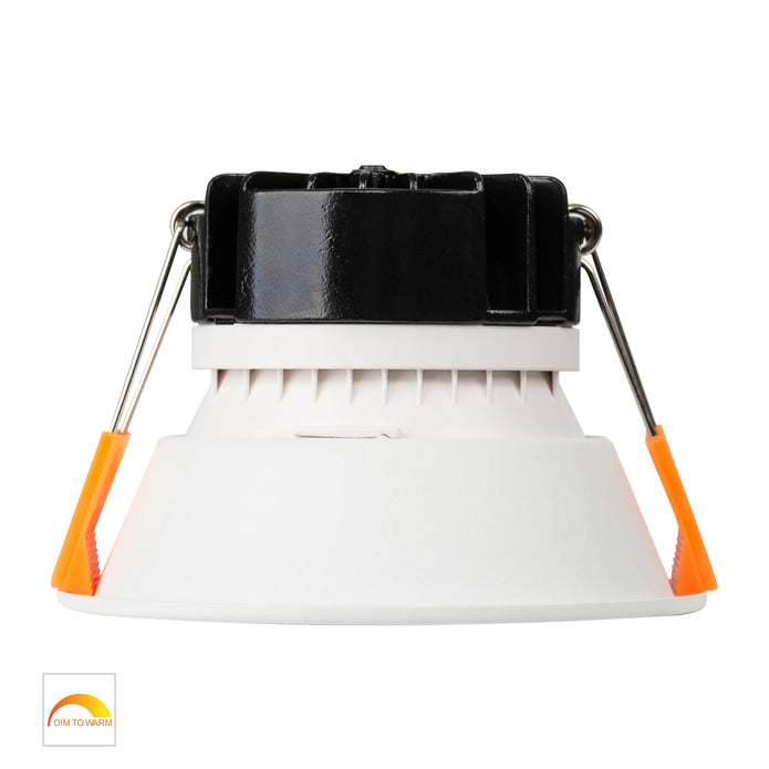 HV5528D2W-WB - Gleam White with Black Insert Fixed Dim to Warm LED Downlight